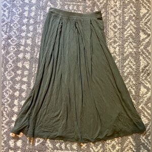 ASOS Forest Green Maxi Skirt size 6  (H110)